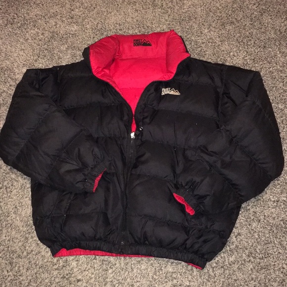 First Down Other - *SOLD* XL First Down red black puffer jacket